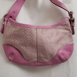Pink Coach small handbag